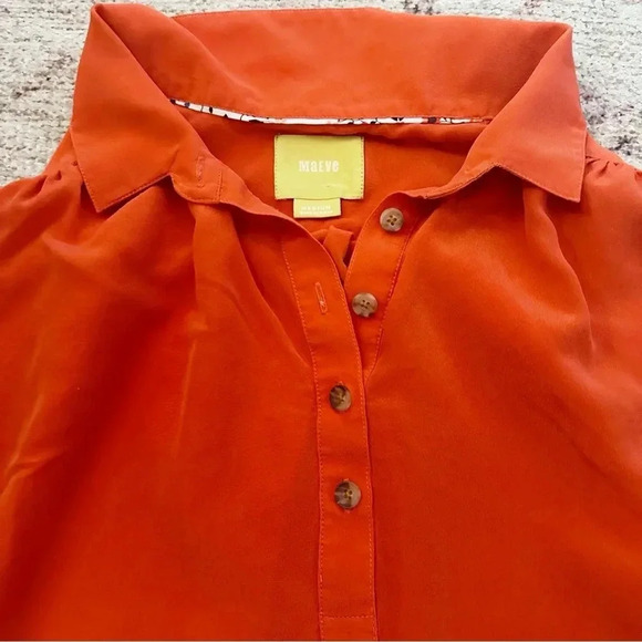 MAEVE• Silk Collared Sleeveless Blouse size medium - Picture 11 of 13